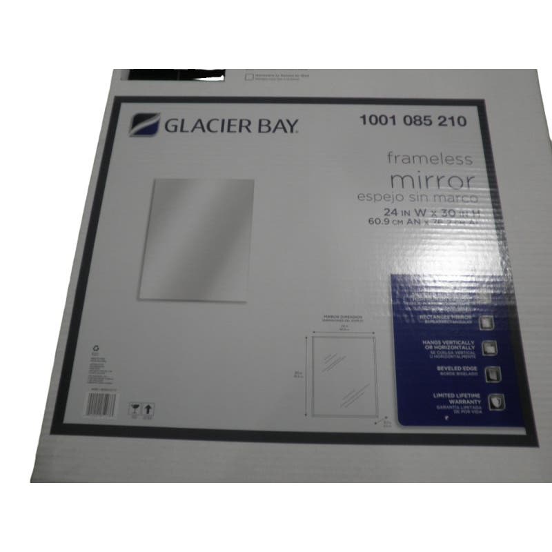[LOCAL PICKUP 35054 Cropwell AL $30 Per case of 4 Mirrors] (4-PK) 24 in. x 30 in. Frameless Rectangular Beveled Edged Mirror (4 Mirrors) [LOCAL PICKUP 35054 Cropwell AL $30 Per case of 4 Mirrors]