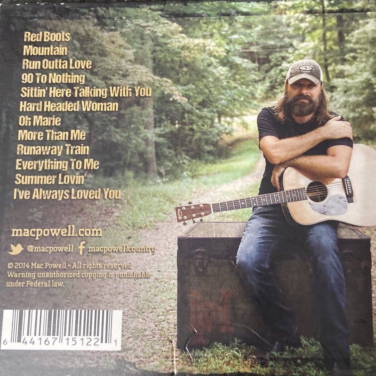 Southpaw [audioCD] Mac Powell, Country Rock Music, NIP