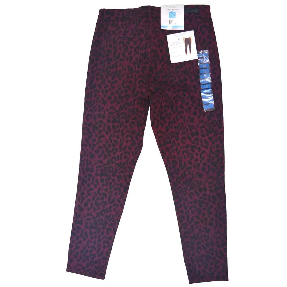 Social Standard by Sanctuary Ladies Skinny Ankle Jean Sketchy Cheetah, Size 10