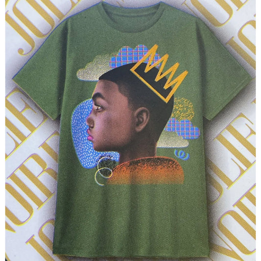 Jolie Noire Boy's Size 8 Black History Month Short Sleeve Graphic Graphic Tee