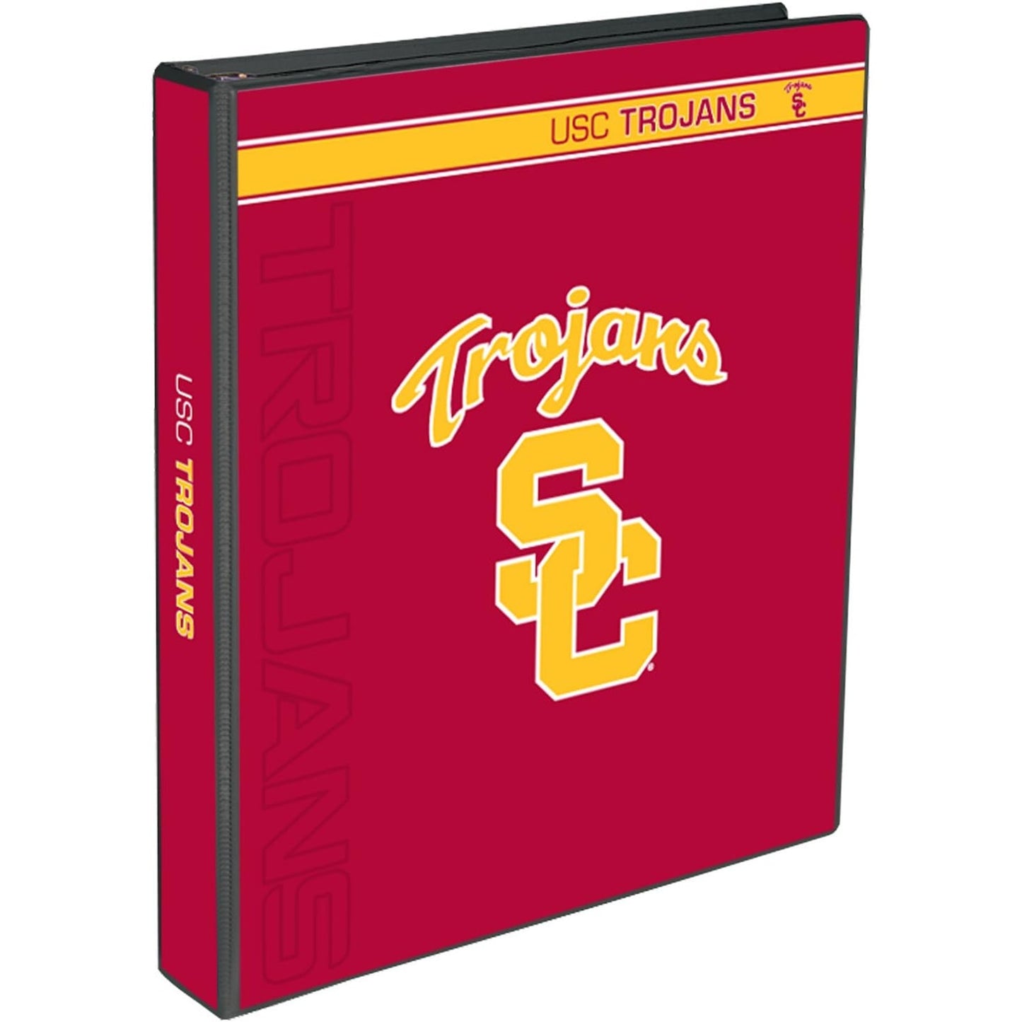 CS/12 USC Trojans 3-Ring Binders w/ Pockets, Licensed NCAA, 10" x 11.56" x 1.5"