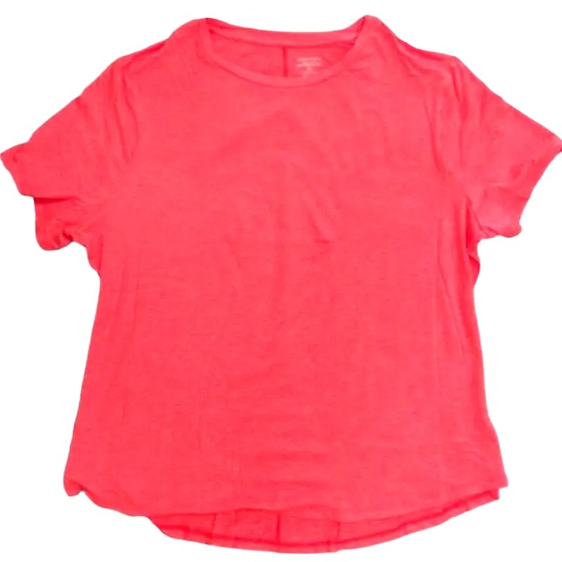 3-PK SM Relaxed Moisture Wicking Short Sleeve Active Tees, Black, Gray, Coral