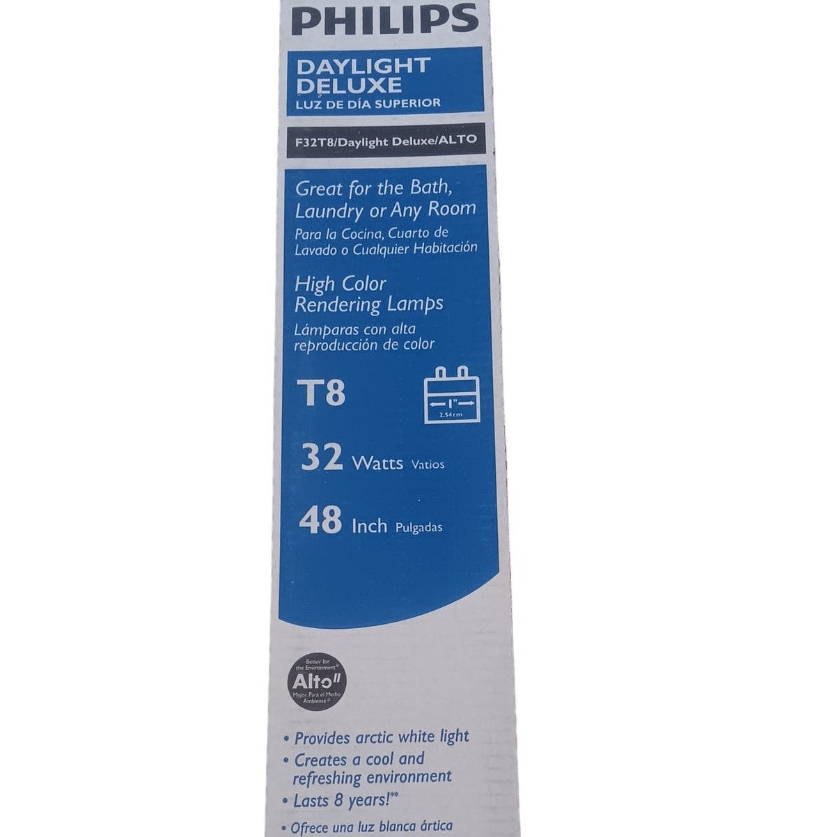 10 CT Philips 32w ALTO T8 Bi-Pin Daylight 6500K 4 Ft Tube Light Bulbs -LOCAL P/U
