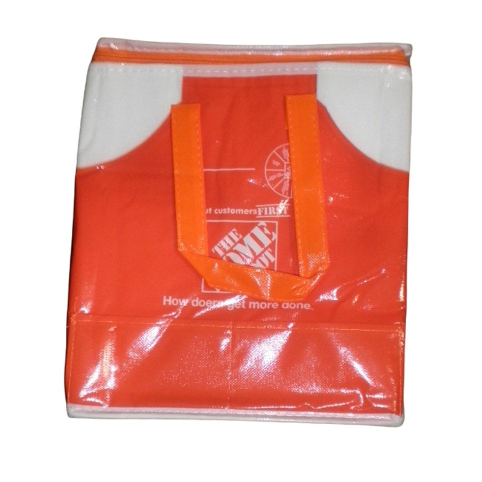 Insulated Lunch Bag, Zipper Closure, 12x10x6 inches, For 6-Pack, Lunches, Snacks