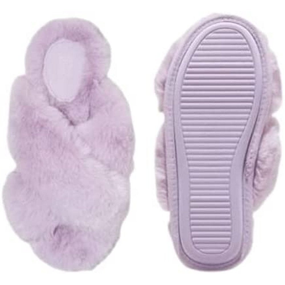 Stars Above Paris Purple Slip-on ID/OD Women's House Slippers, L (9/10)
