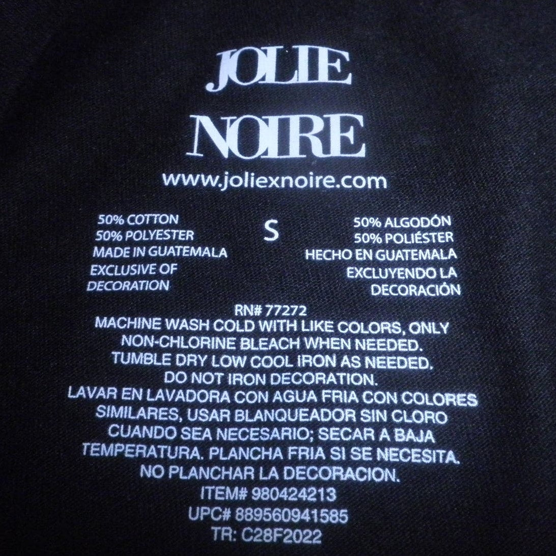 Jolie Noire Medium Women's Black Is Beautiful Graphic Print Short Sleeve Tee