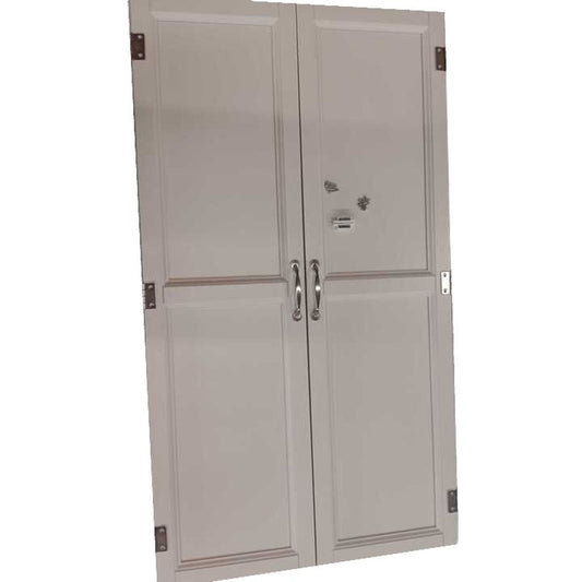 Set/2 Wood Cabinet Doors 13"W x 46-5/8"H x 3/4"D Off-White, Hardware Included- LOCAL PICKUP ONLY