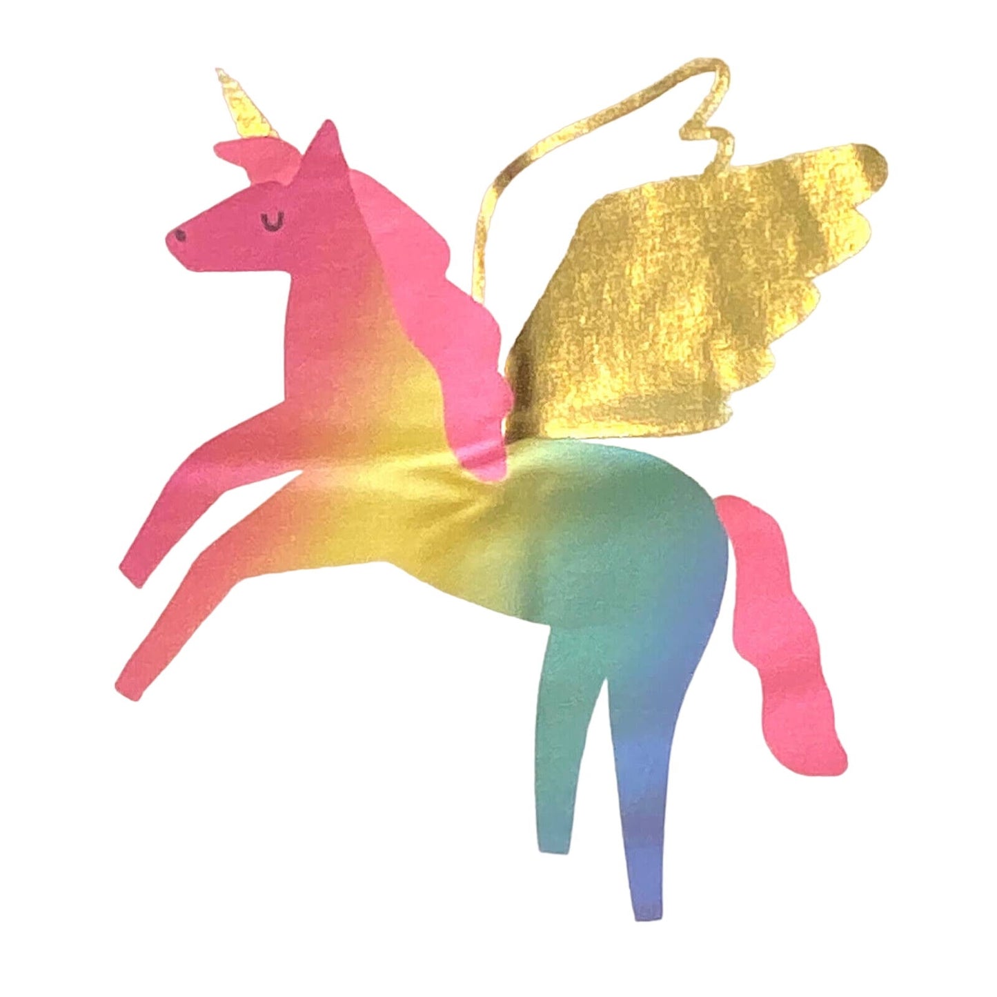 Girls' Printed Pastel Rainbow Unicorn w/ Wings Tank Top - Cat & Jack White XXL