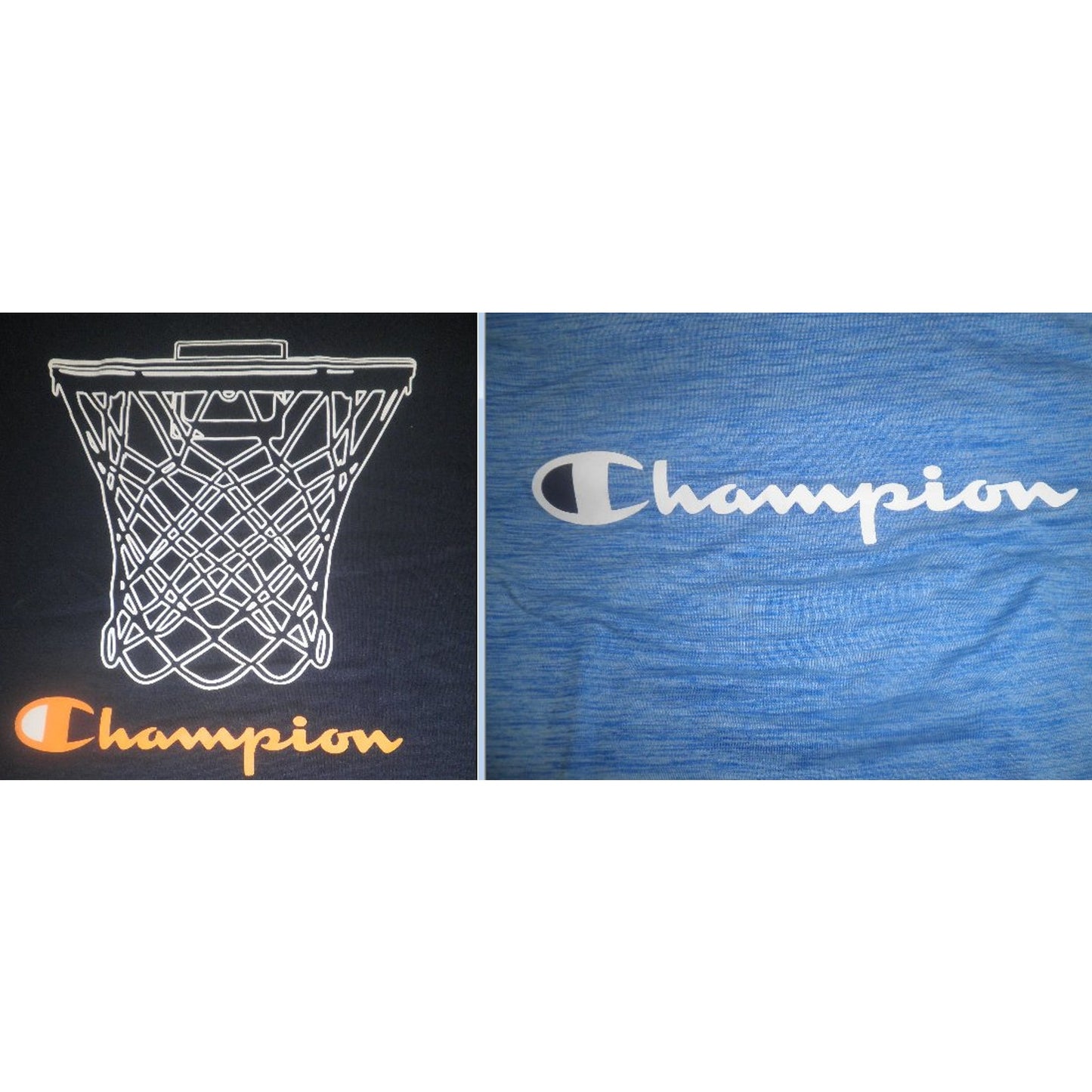 Champion Boys 2-Pk Graphic T-Shirts (Size 18/20), Crew Collar Solid & Tie Design