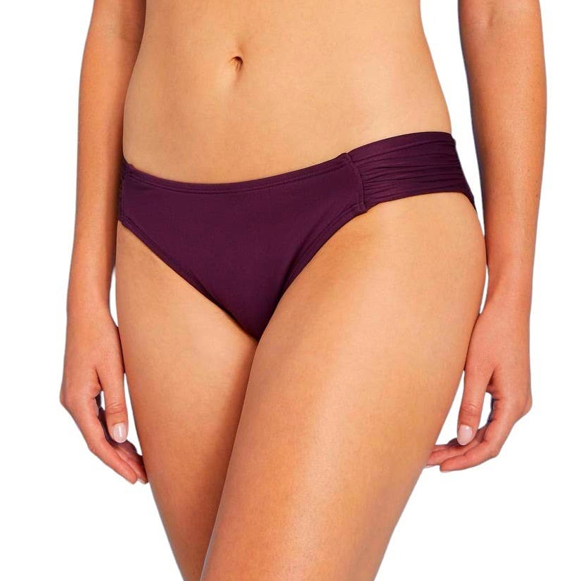 Women's Side-Tab Medium Coverage Hipster Bikini Bottoms, Med. (8-10) - Kona Sol