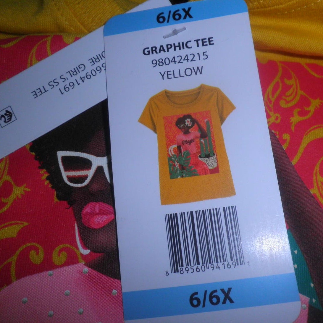 Jolie Noire Girl's 6/6X Black History Month Short Sleeve Graphic Graphic Tee