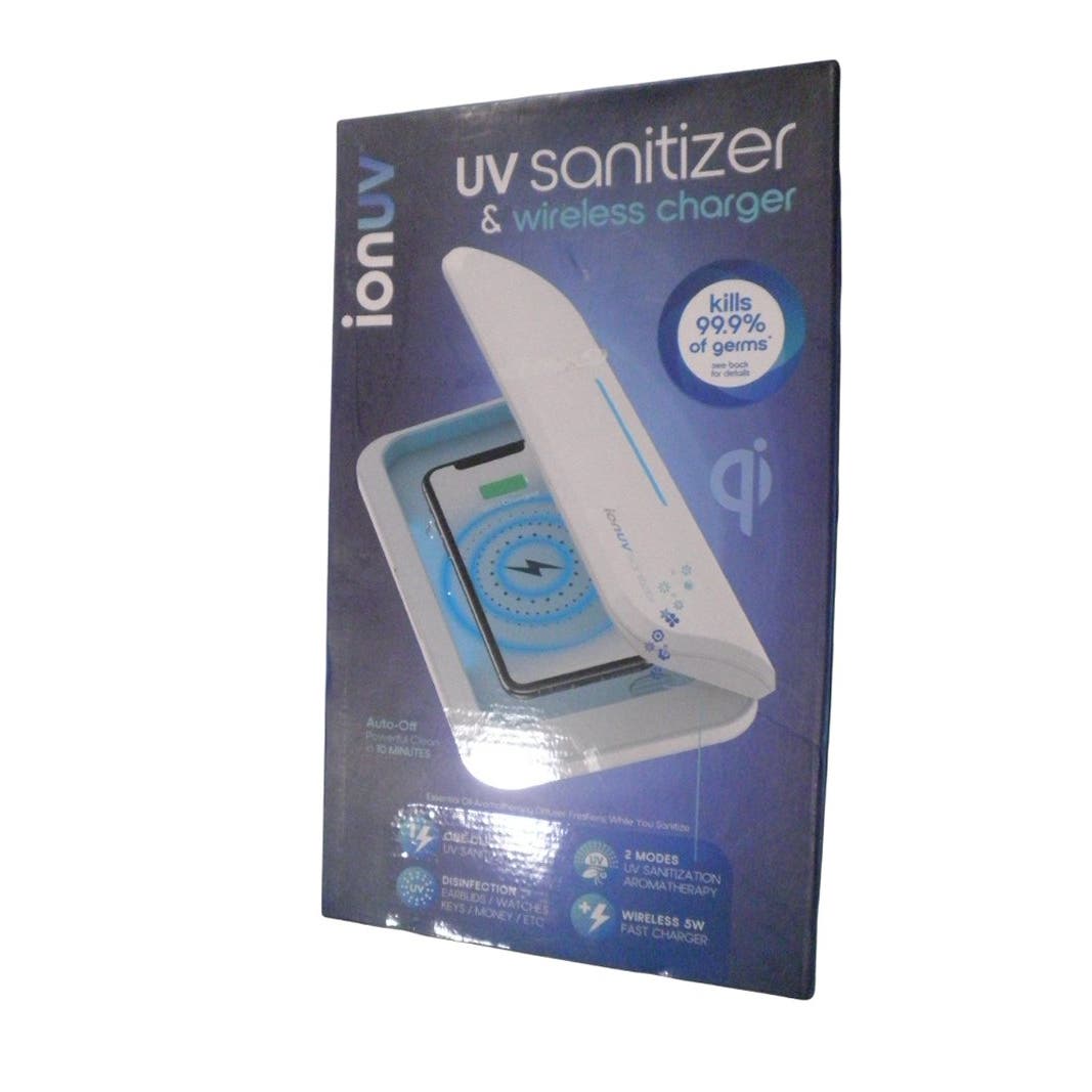 3-in-1 UV Phone Sanitizer with 10-Watt Wireless Charger and Aroma Diffuser