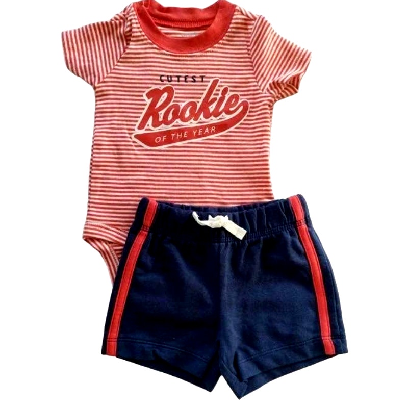 Carter’s 9M Baby Boys 4 Piece Rookie Of The Year Shorts Sets