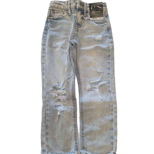 Girls' Size 4 Baggy High-Rise Straight Jeans - art class Light Wash + Free Ship