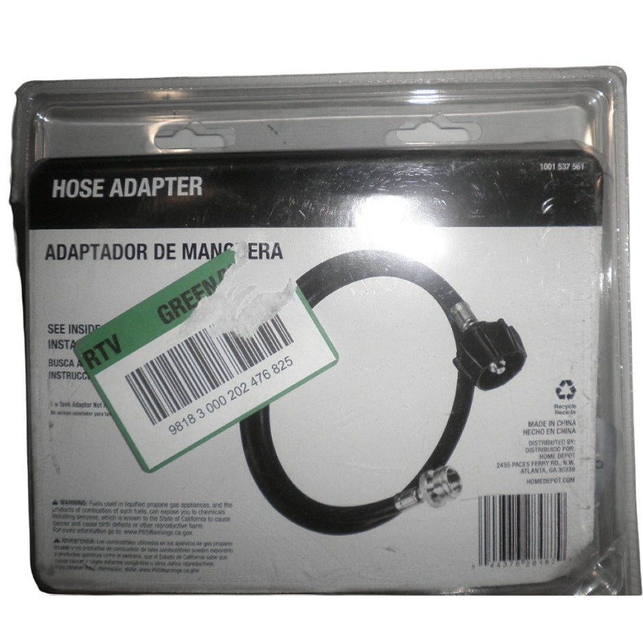 4 ft. Hose with Adaptor Model #711-0004 For 20# Tank to 1 lb. Gas Regulator