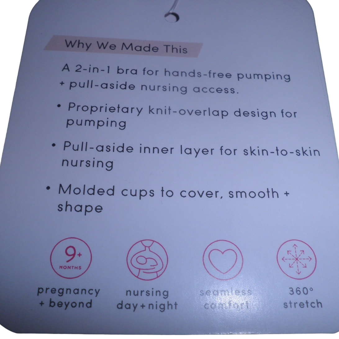 2-PK, Black, Ingrid & Isabel LRG Maternity 2-in-1 Nursing & Pumping Bra Bundle