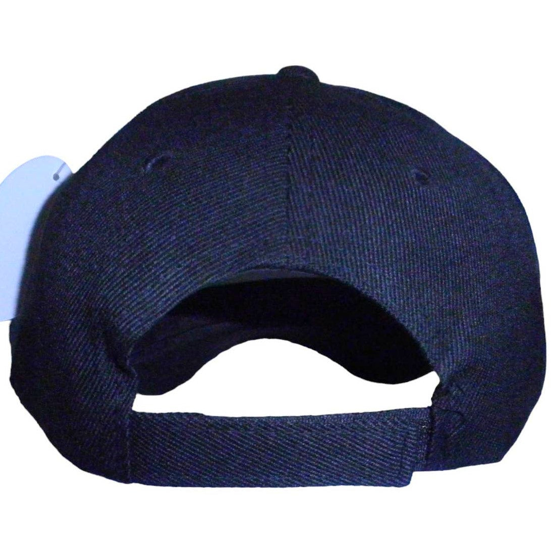 Embroidered Kiss My BASS Fishing Baseball Cap, Black, Strapback, Trucker Hat
