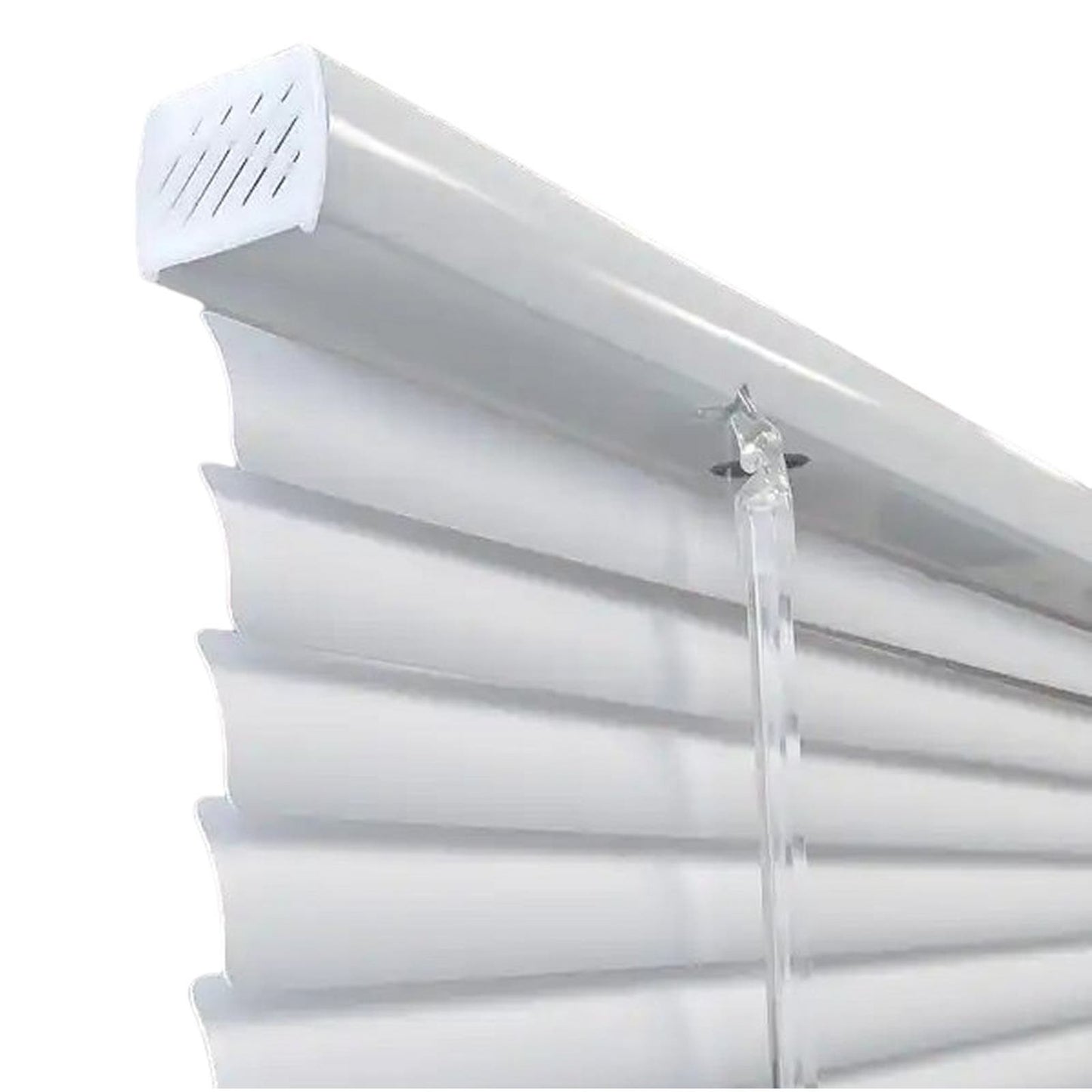 1 x 23"W x 72"L White Cordless Room Darkening 1" Window / Door Vinyl Mini Blind