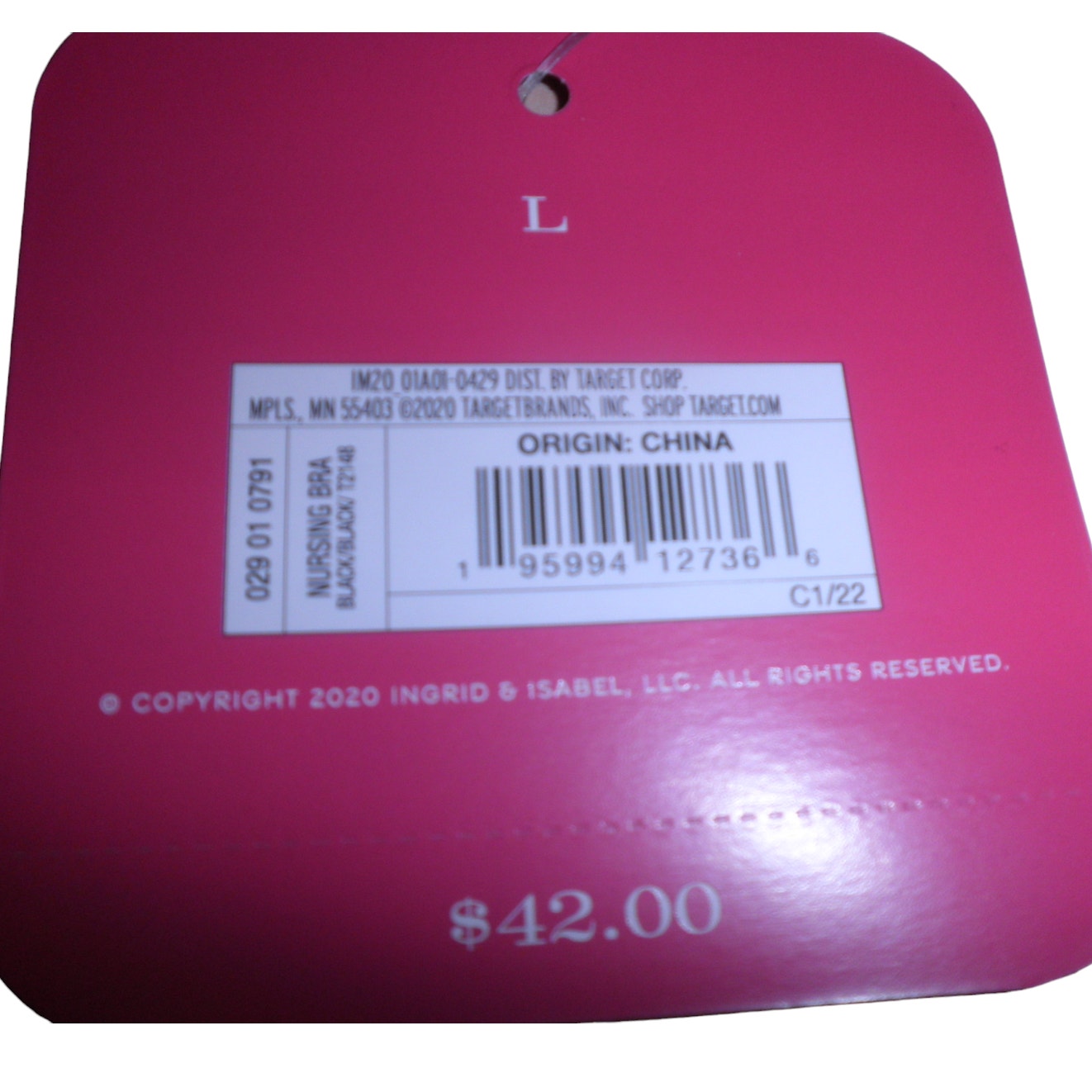 2-PK, Black, Ingrid & Isabel LRG Maternity 2-in-1 Nursing & Pumping Bra Bundle