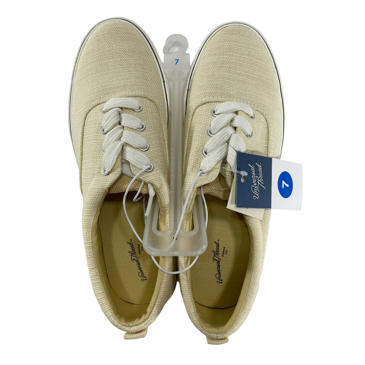 Women's Size 7 Molly Vulcanized Lace-Up Sneakers - Universal Thread, Yellow