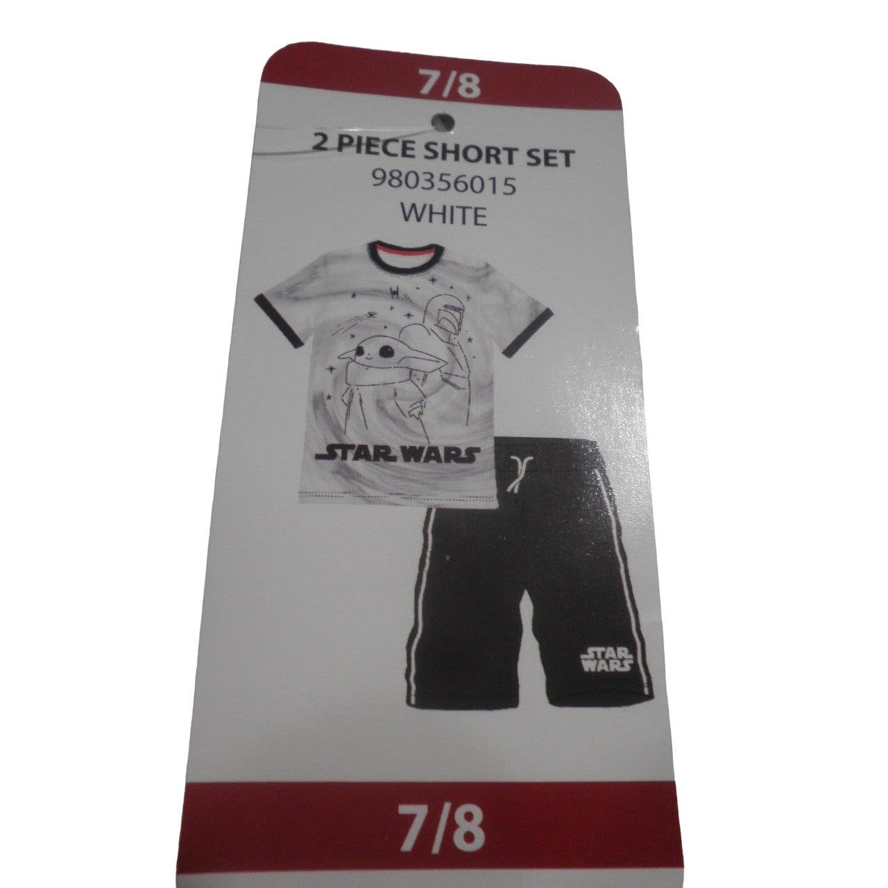Disney Star Wars the Mandalorian 2-Piece Short Set, Size 7/8 - Free Shipping