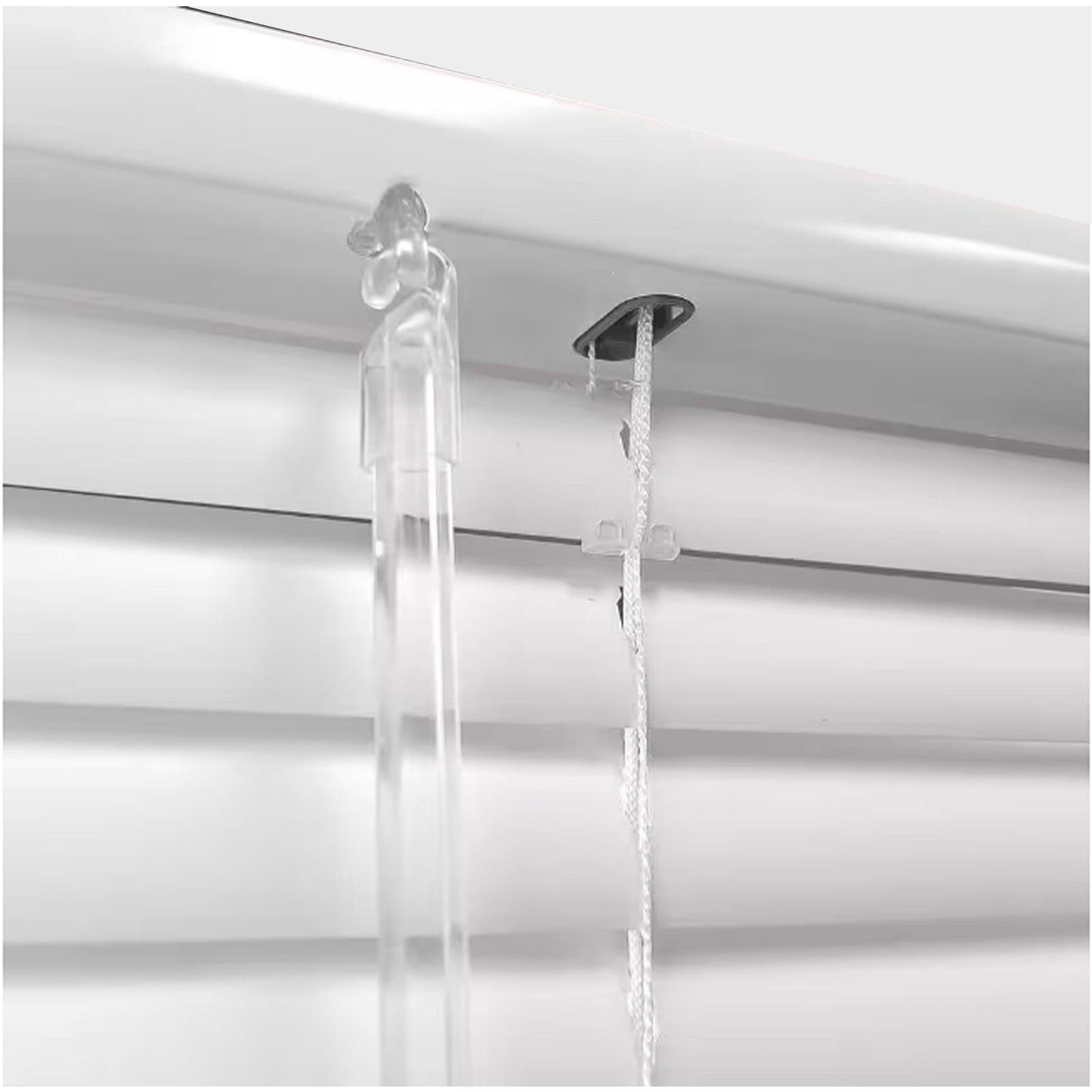 1 x 23"W x 72"L White Cordless Room Darkening 1" Window / Door Vinyl Mini Blind