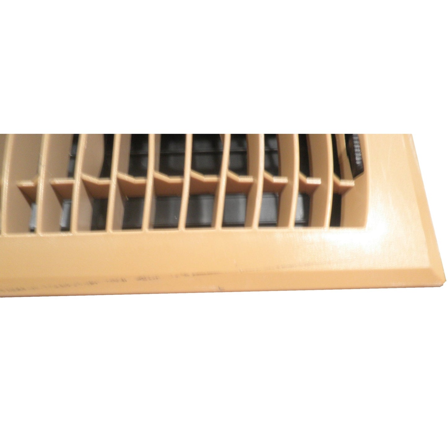 Everbilt 4 in. x 10 in. 1-Way Plastic Floor Register in Brown (Mustard Brown)
