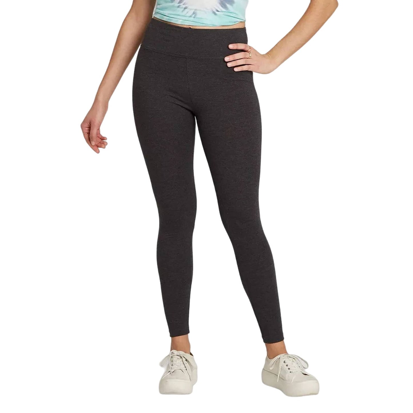 Lot of 2, Women's 2XL High-Waisted Classic Leggings - Wild Fable Gray XXL