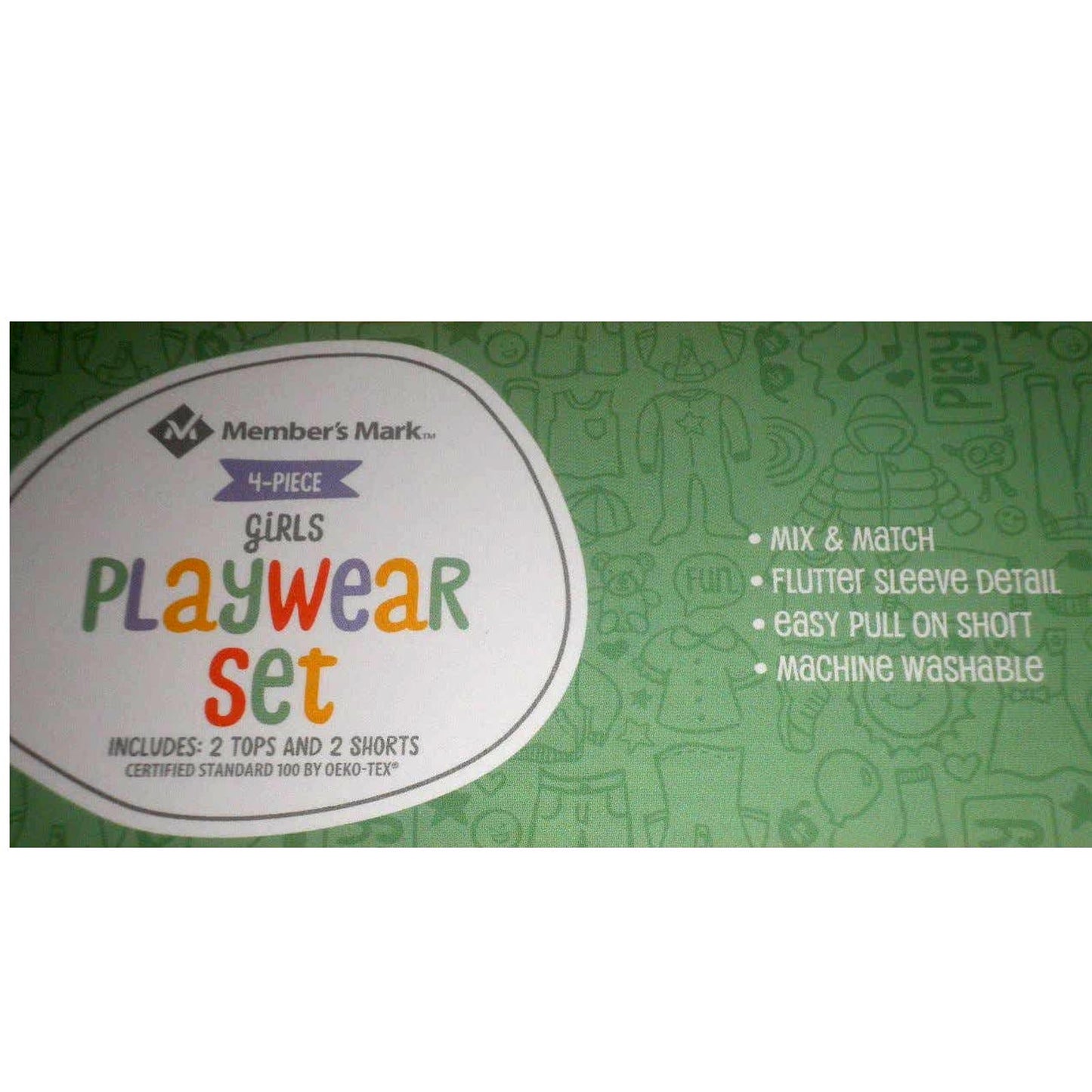 Member's Mark 12M Girls' 4 Piece Mix & Match Play Sets, Unicorn, 12M - Free Ship
