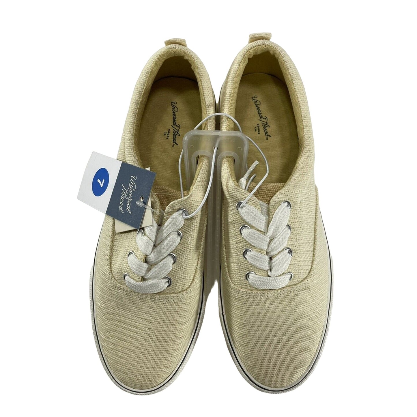 Women's Size 7 Molly Vulcanized Lace-Up Sneakers - Universal Thread, Yellow