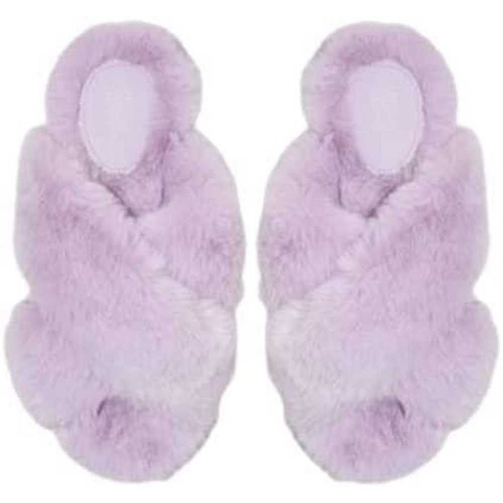 Stars Above Paris Purple Slip-on ID/OD Women's House Slippers, L (9/10)